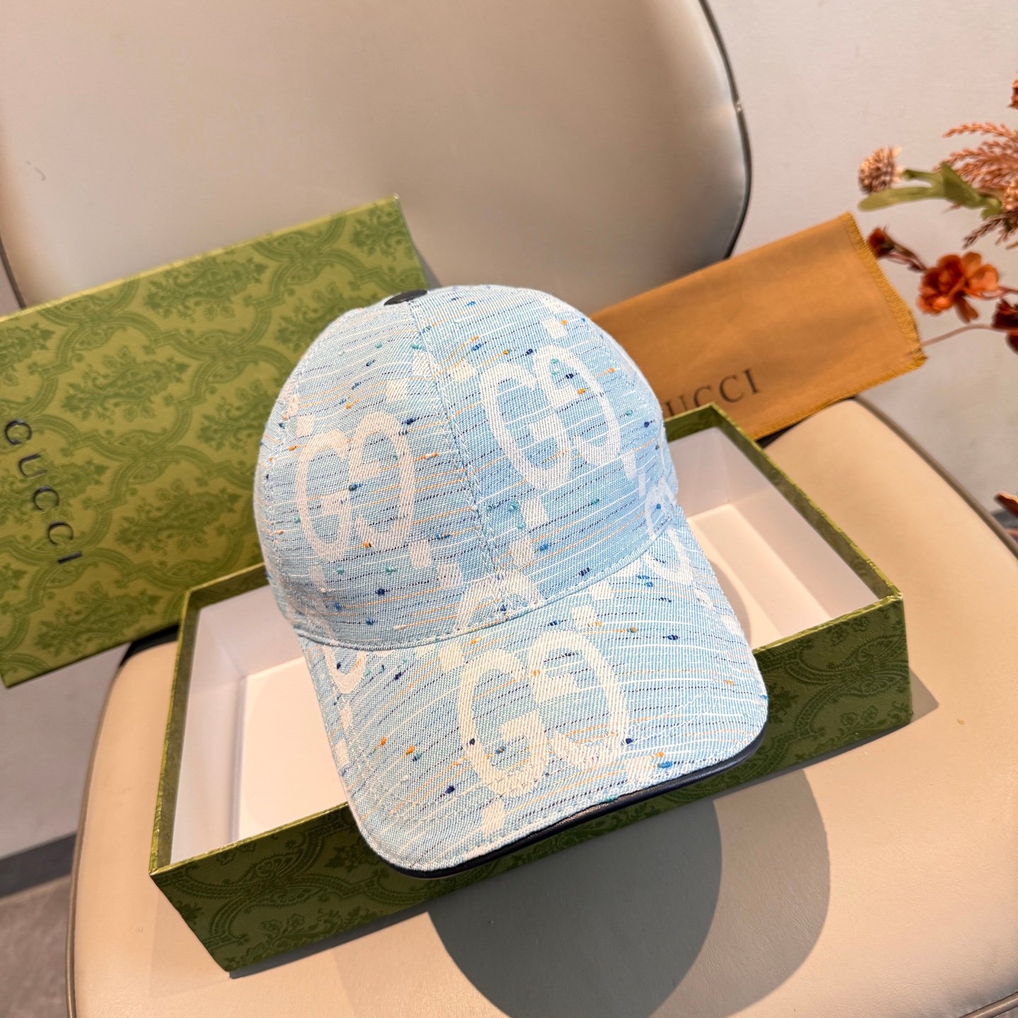 Baseball Cap head circumfrence is 56 with adjustable patch with cowhide and fabric canvas.