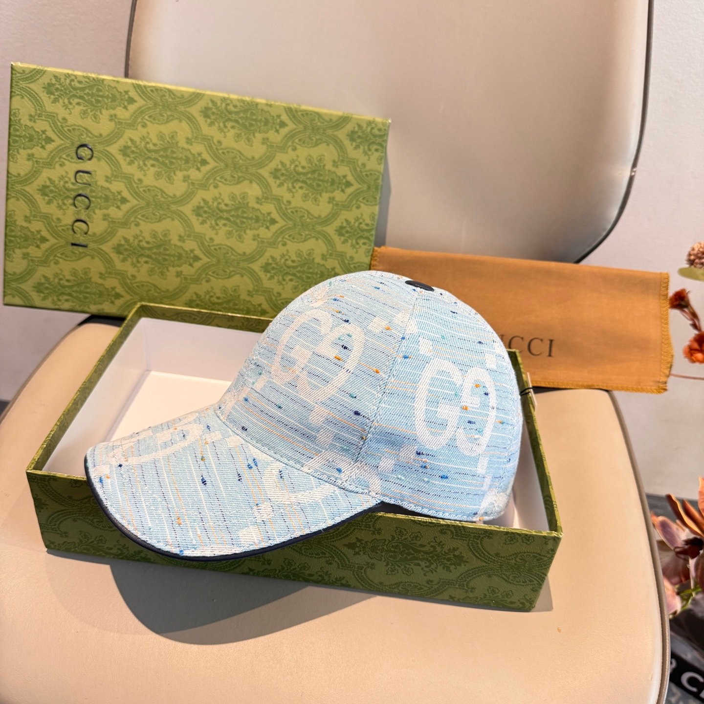 Baseball Cap head circumfrence is 56 with adjustable patch with cowhide and fabric canvas. - Image 5