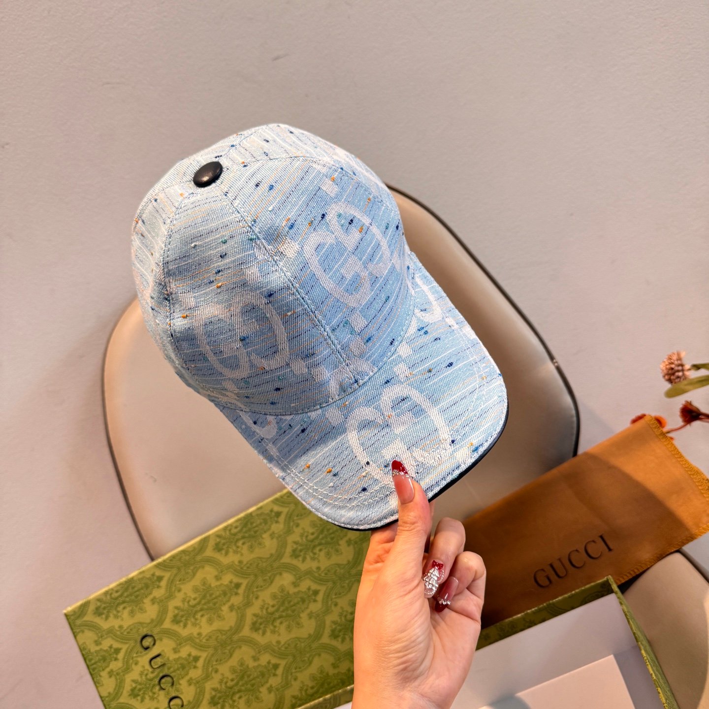 Baseball Cap head circumfrence is 56 with adjustable patch with cowhide and fabric canvas. - Image 8