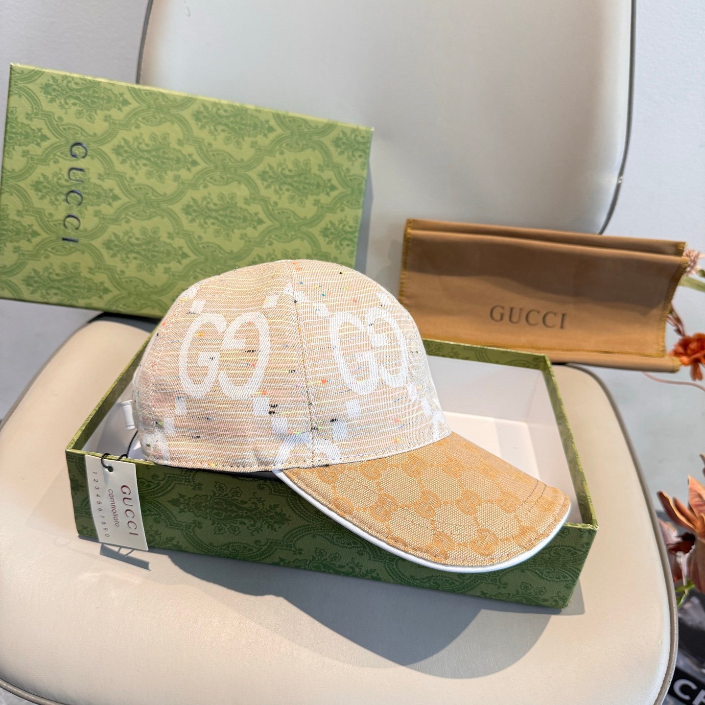 Baseball Cap head circumfrence is 56 with adjustable patch with cowhide and fabric canvas. - Image 6