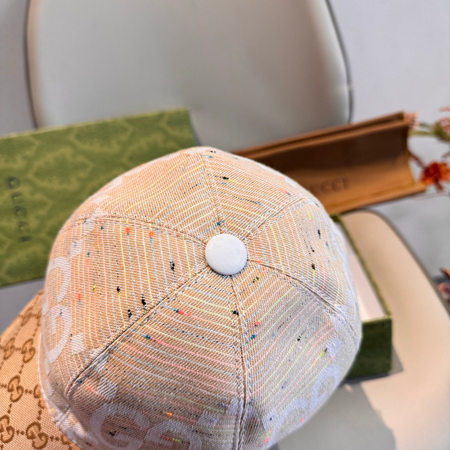 Baseball Cap head circumfrence is 56 with adjustable patch with cowhide and fabric canvas. - Image 5