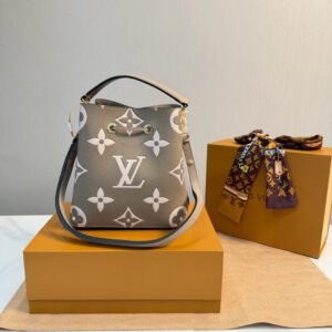 Alternative view of Néonoé BB Bucket Bag in elephant gray colour.