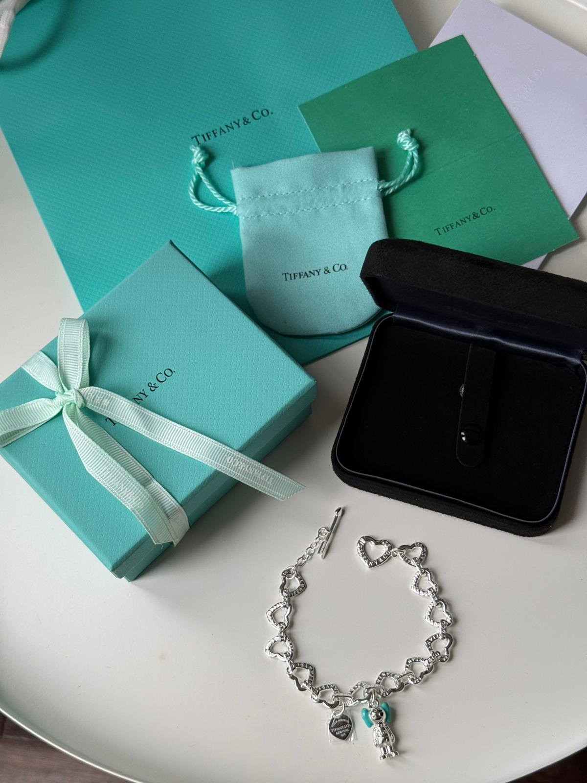 Adjustable heart shaped chain and silver doll charm bracelet in 925 silver can be worn by both men and women. - Image 6