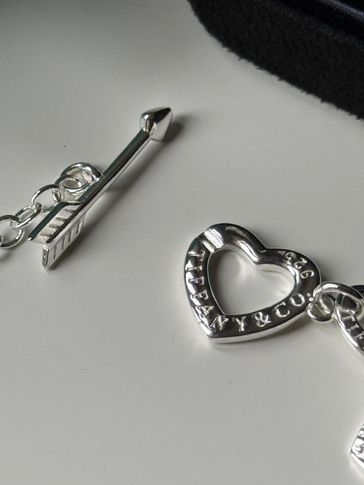 Adjustable heart shaped chain and silver doll charm bracelet in 925 silver can be worn by both men and women. - Image 4