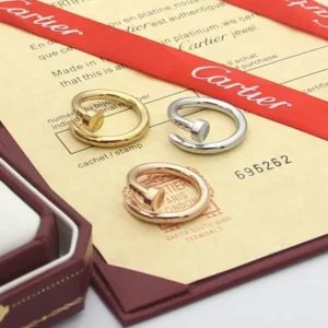 Screw Nail Ring in Black /Silver /Gold  /Rose Gold.