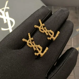 18K gold plated Y$L cutout vintage look.